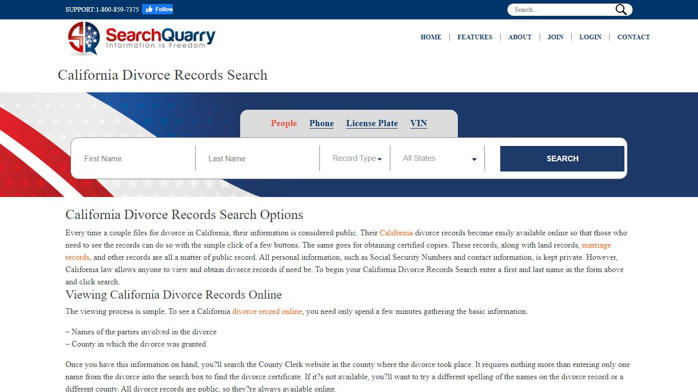California Divorce Records Search | Enter a Name & View Divorce Records